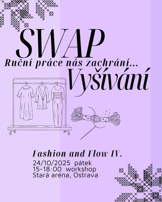 ✨ A je to tady! ✨ Další vyšívací workshop proběhne ve Staré aréně v centru Ostravy 👉 15:00–18:00 👍 24. 10. 2025 🧵 Nic...