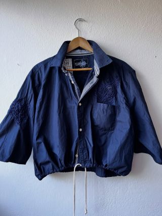 „Pánská jachtařská košile? Tak tu jsem poslala do úplně jiných vod.“ 🌊✂️😀 Košile pro moji kamarádku Markétu 💫 Původně...